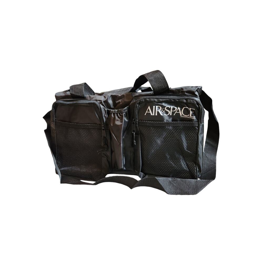 Smithsonian Air & Space duffel bag vintage black